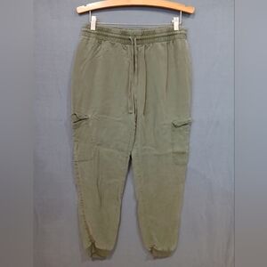 Forever 21 Cargo Joggers Womens Large Olive Green